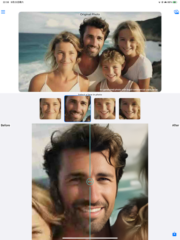 FaceRefresh: Old Photo Restore iPad screenshot 3 - Photo & Video app
