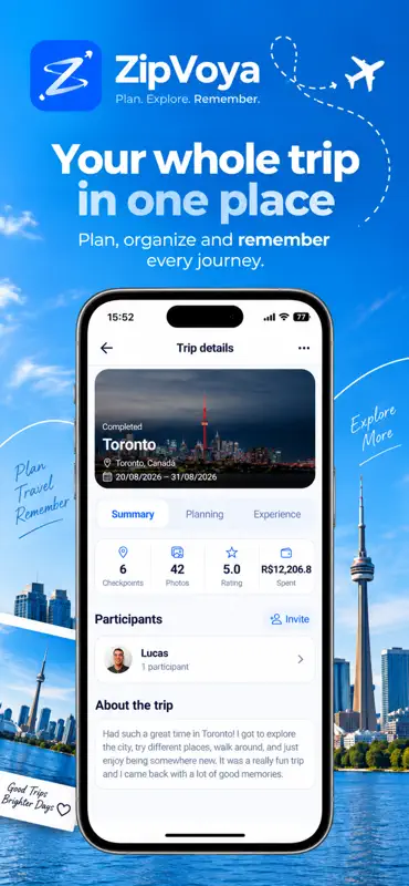 ZipVoya: Planejar Viagens screenshot 1 of 8