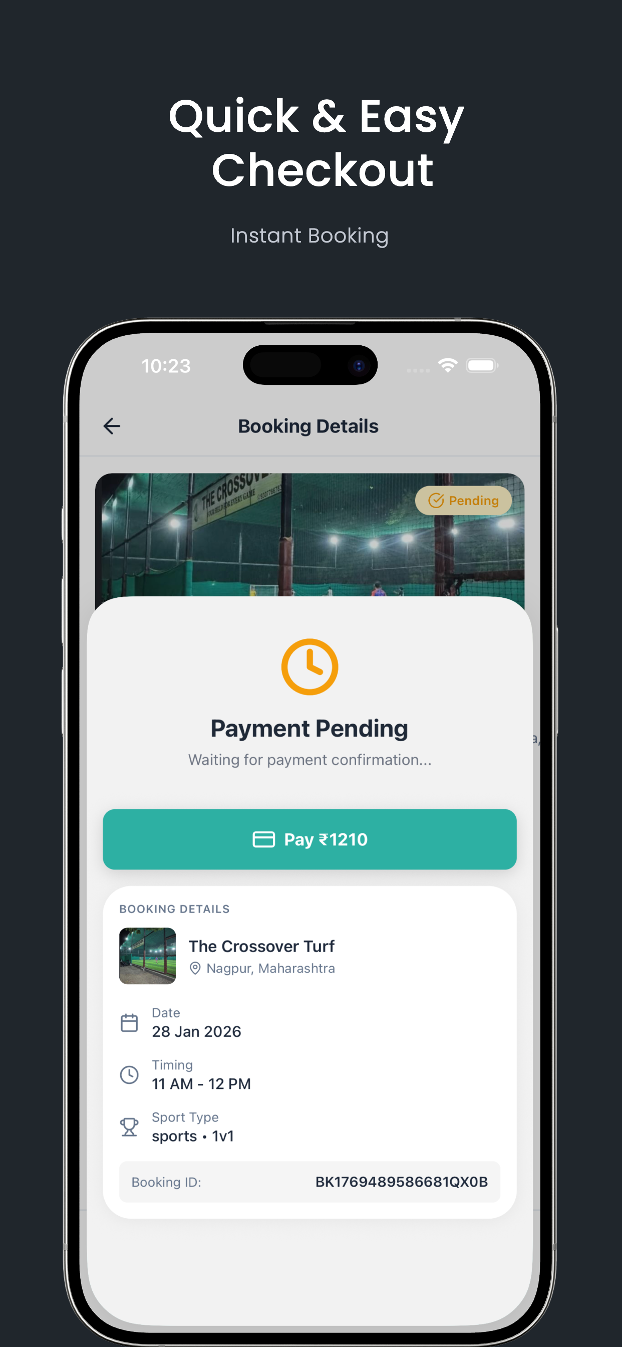 Kixar - Turf Booking