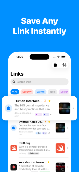 Link Saver - Quick & Easy Save Screenshot 1 of 7