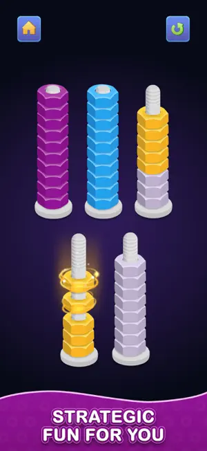 Nuts & Bolts - Color Sort Game screenshot 2