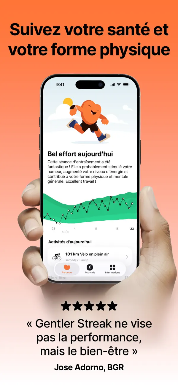 Screenshot #1 pour Gentler Streak Workout Tracker