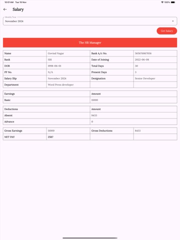 The Hr Manager ipad screenshot 3