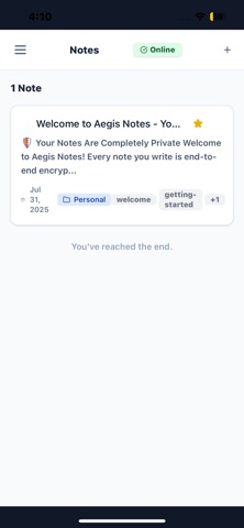 Aegis Notes Screenshot 5 of 5