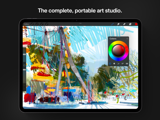 Procreate iPad app afbeelding 1