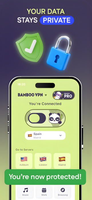 Bamboo VPN : Speedy & Private Screenshot 3 of 7