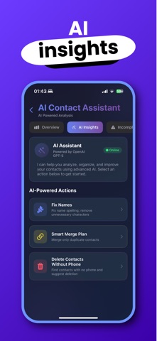 SwipeContact: AI Cleaner Screenshot 6 of 7