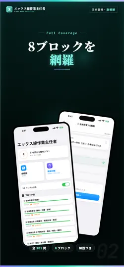 Captura de pantalla de エックス線作業主任者 試験対策｜問題集 en iPhone 2
