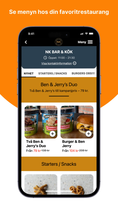 Screenshot #1 pour NK Bar & Kök