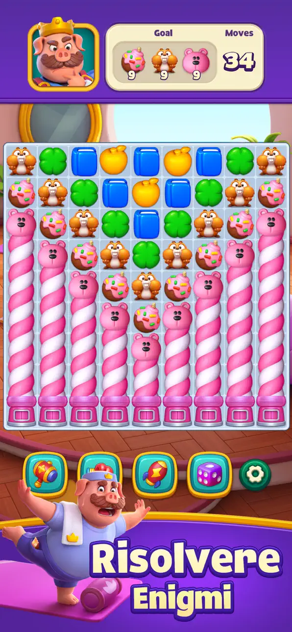 Piggy Kingdom - Match 3 Games Hack screenshot 2 - iOS game interface