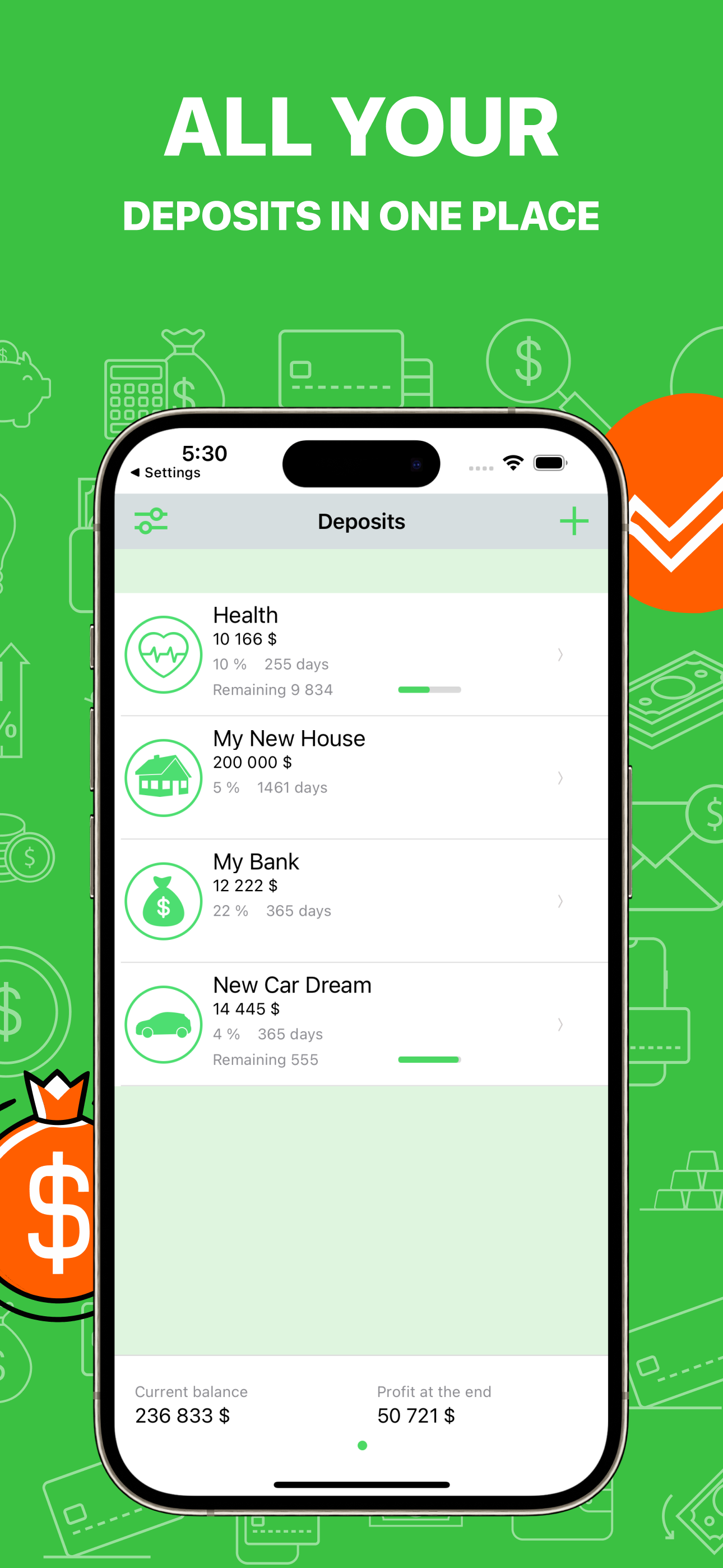 Savings Calculator & Tracker
