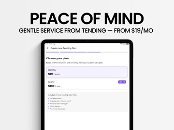 Tending App iPad screenshot