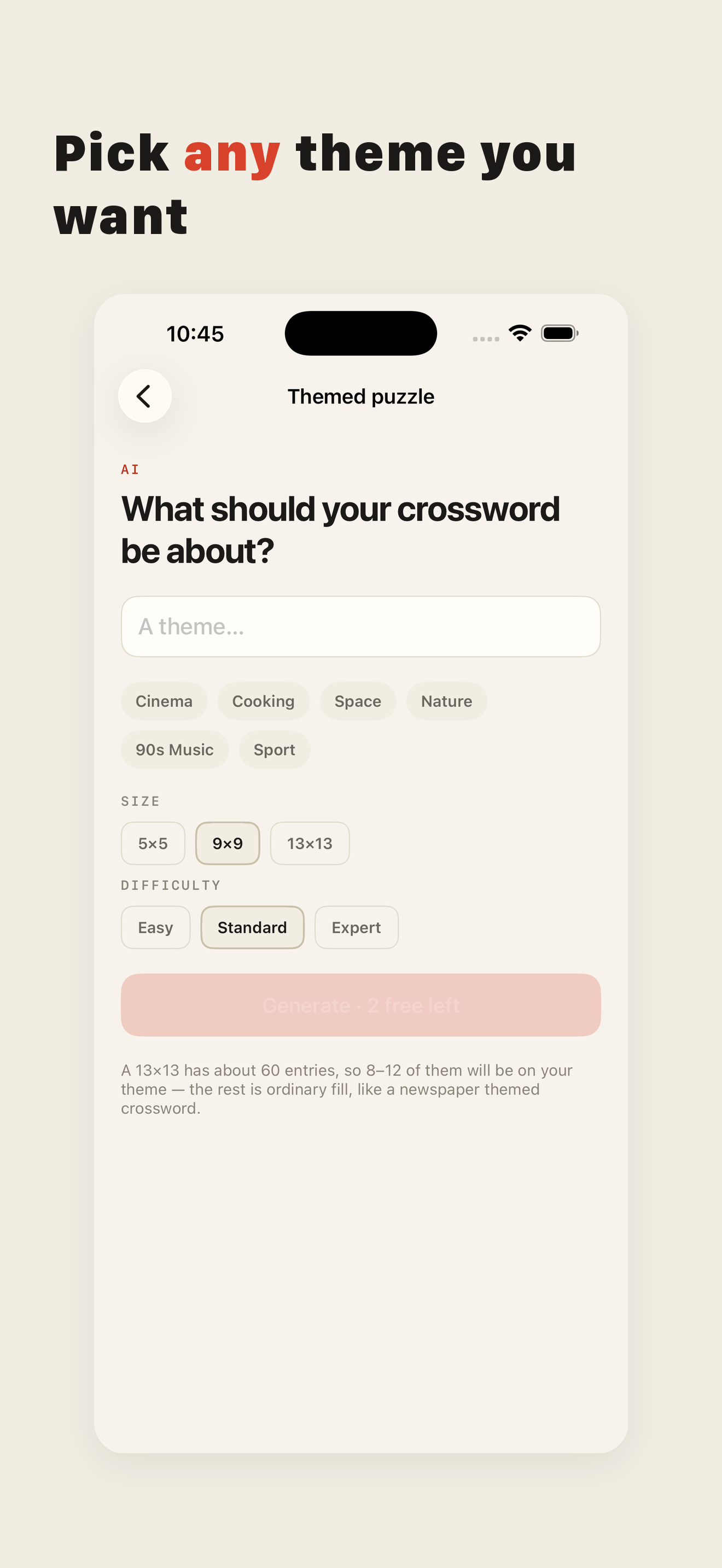 Crossword AI: Word Puzzle Game screenshot 2