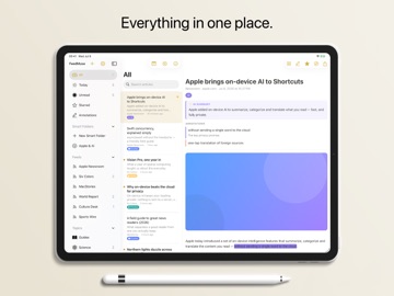 FeedMuse - RSS News Reader iPad screenshot
