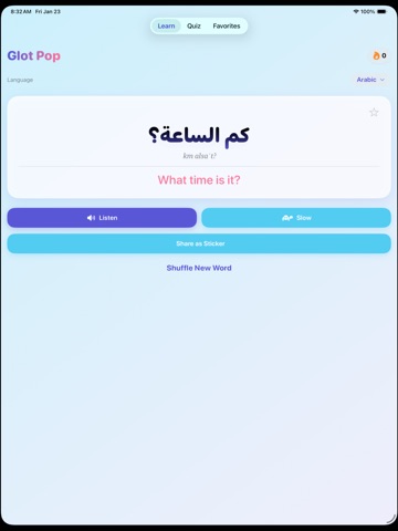 Glot Pop iPad screenshot