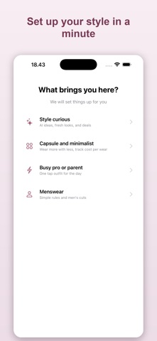 Outfit Planner: What to Wear iPhone screenshot
