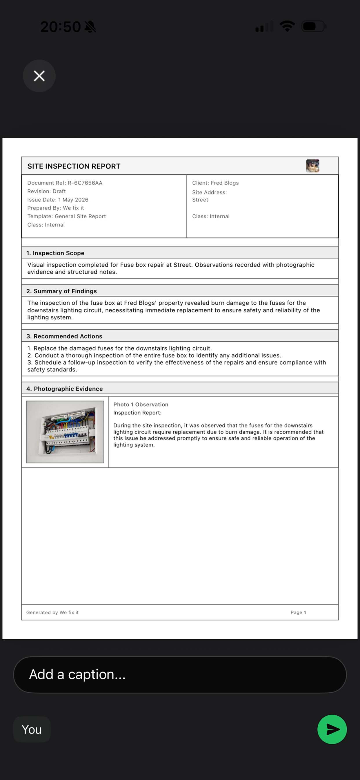 Tradespersonsreports screenshot 2