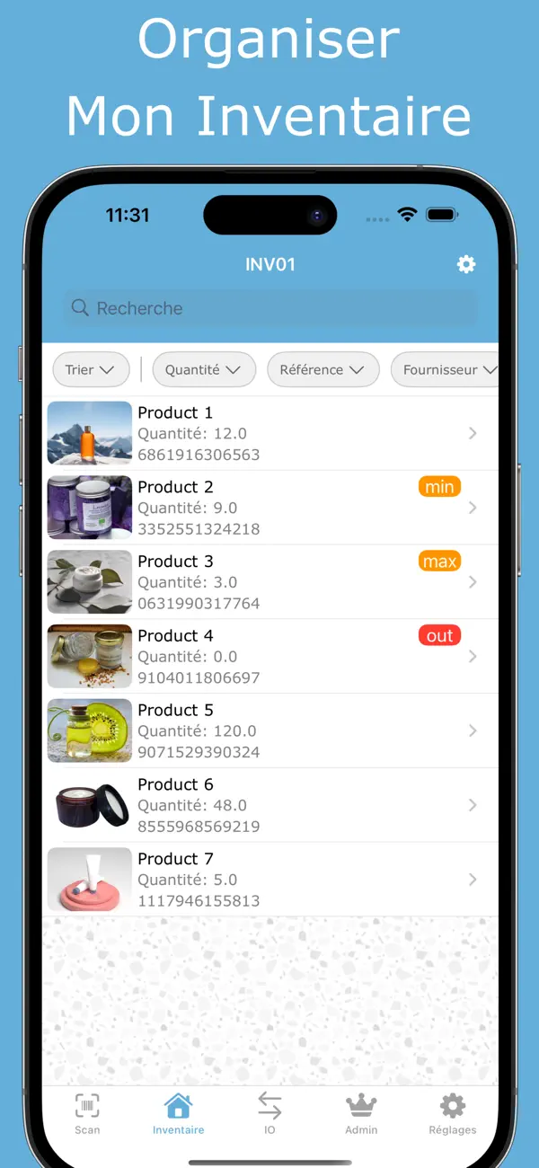 Screenshot #3 pour Inventaire par Code Barre