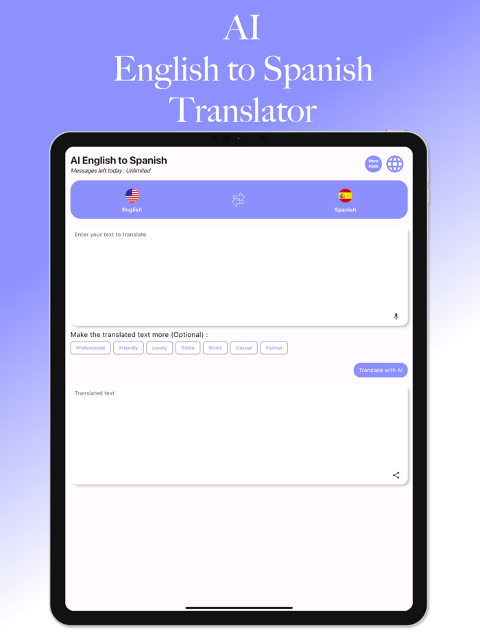 AI English-Spanish Translator