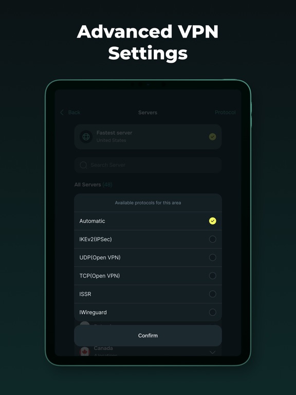 Guru VPN: Super Fast Unlimited iPad screenshot 6 - Productivity app