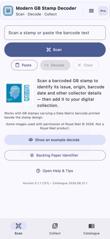 Modern GB Stamp Decoder screenshot