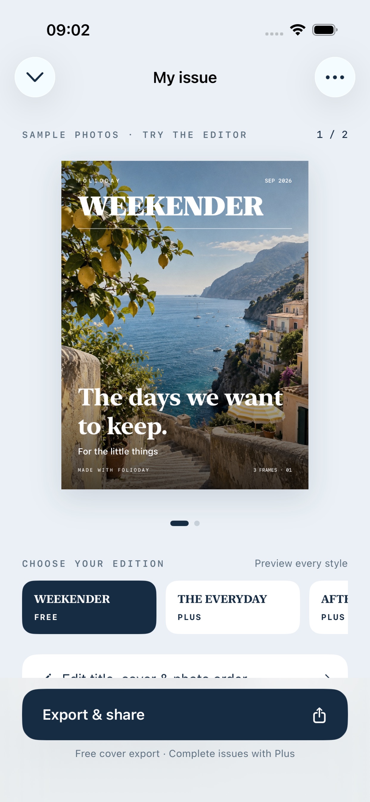 Screenshot 2 of FolioDay: Photo Magazine