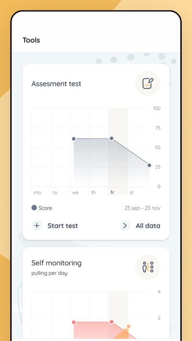 Screenshot #1 pour TrichStop Trichotillomania App