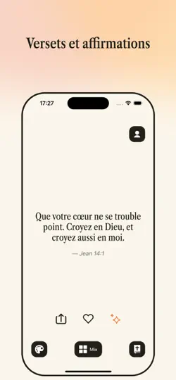 Capture d'écran de Bible Instant sur iPhone 2