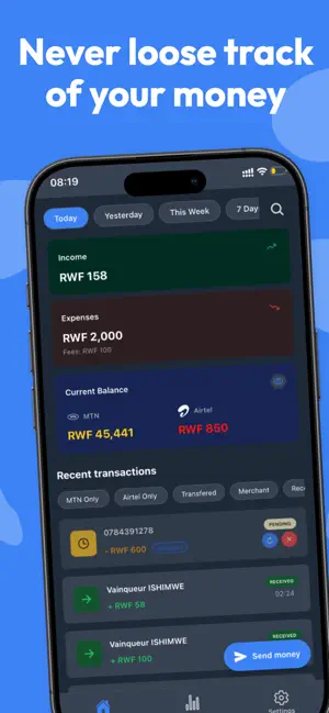 Manie – Mobile Money Made Easy screenshot 1