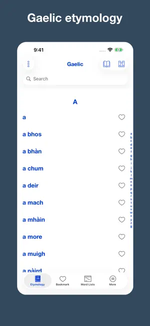 Gaelic etymology dictionary screenshot 1