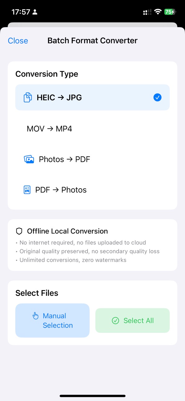 iPhone screenshot