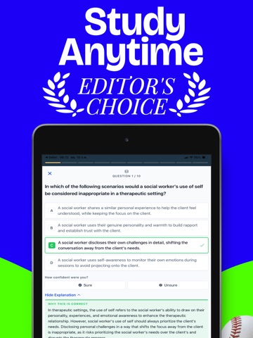 ASWB EXAM PREP 2026 - 2027 iPad screenshot