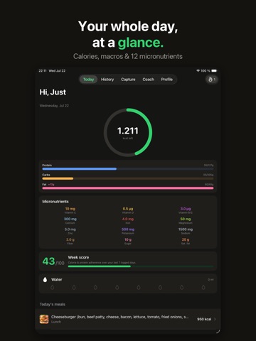 Calory: AI Calorie Coach iPad screenshot
