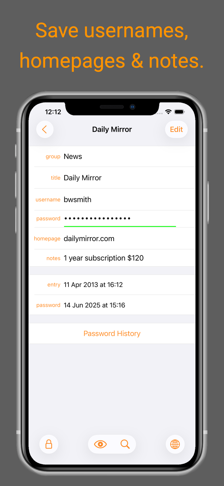 SamuraiSafe Password Manager screenshot 3