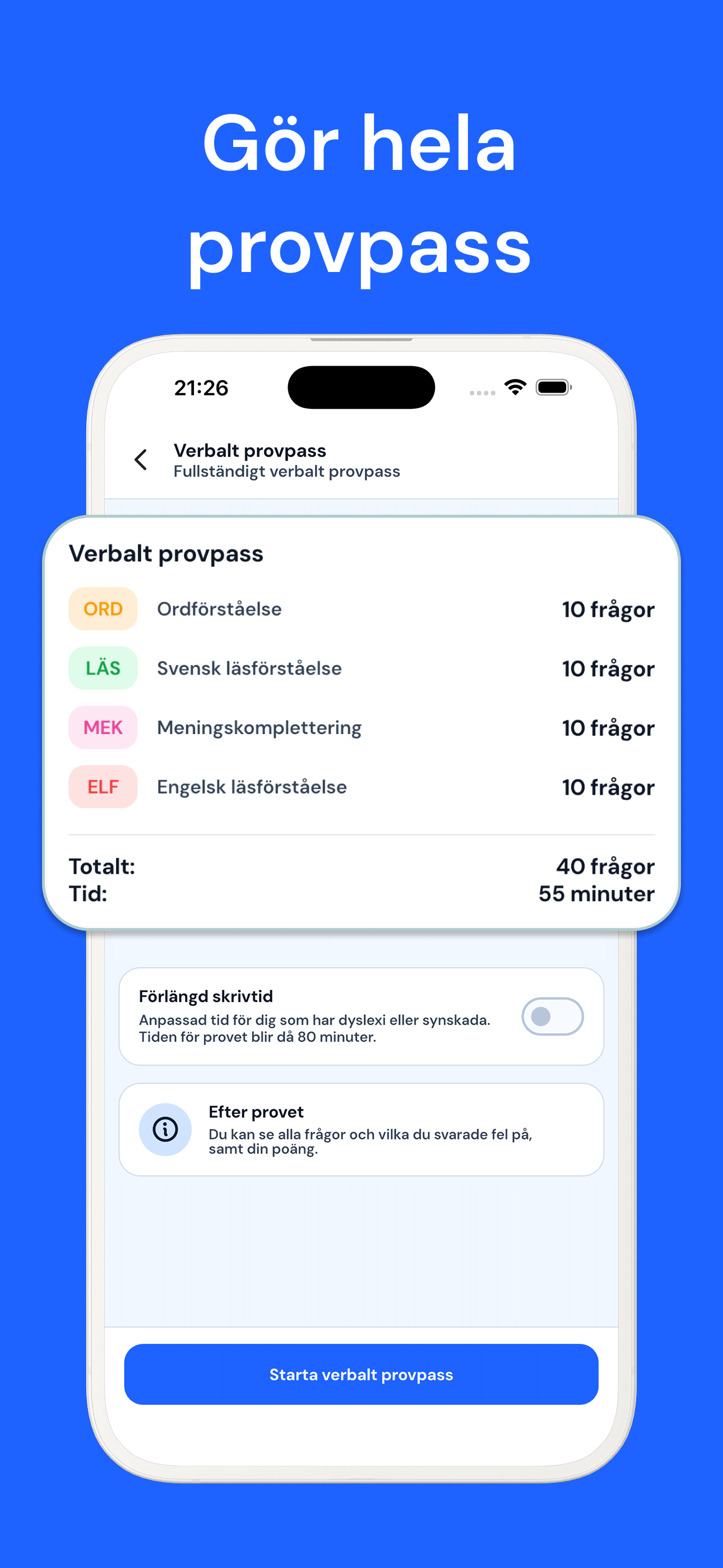 Högskoleprovet - HPKampen screenshot 3
