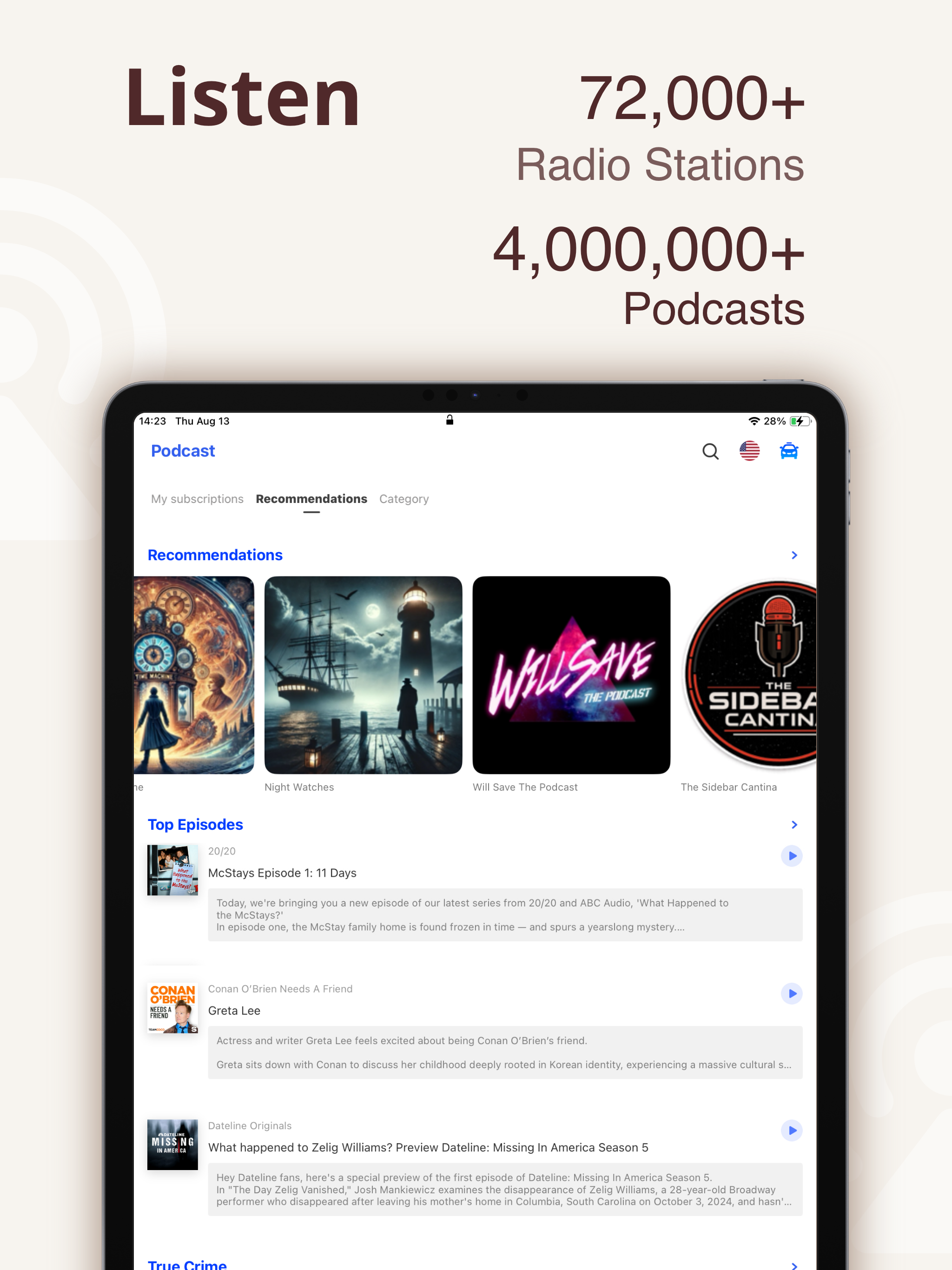 Podcasts Music Radio FM: Podio screenshot 8