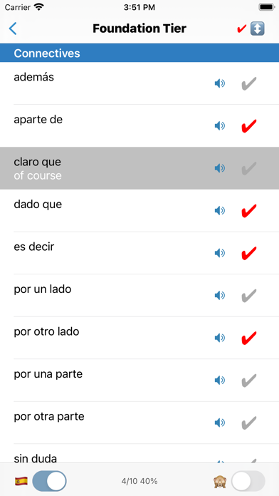 cRaMiT Spanish GCSE Vocabulary Screenshot