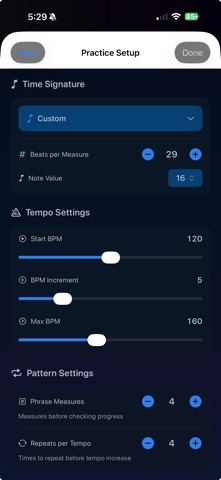 RhythmRamp: Metronome & Tuner screenshot