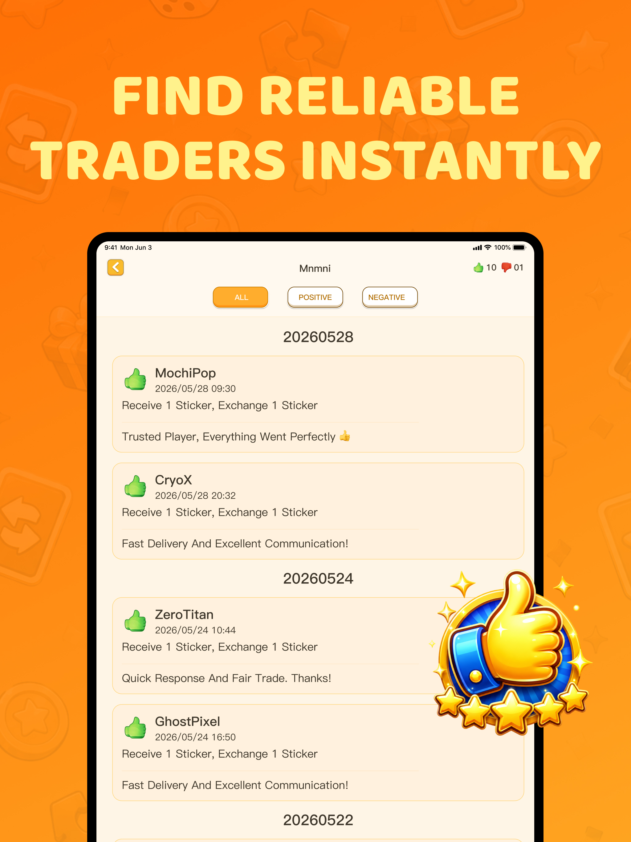 Swap Go！Sticker & Dice Rewards