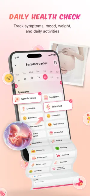 Pregnancy Tracker & Baby Log iPhone screenshot 4