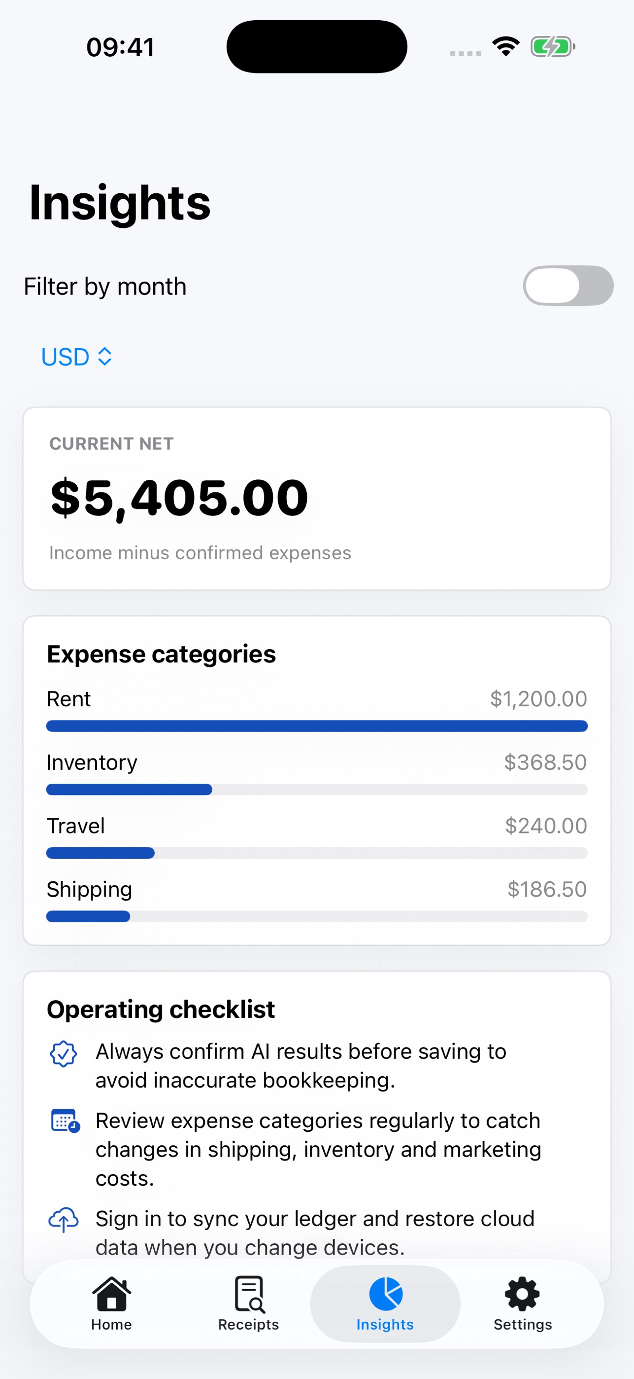 Screenshot 2 of SnapLedger: AI Receipt Ledger