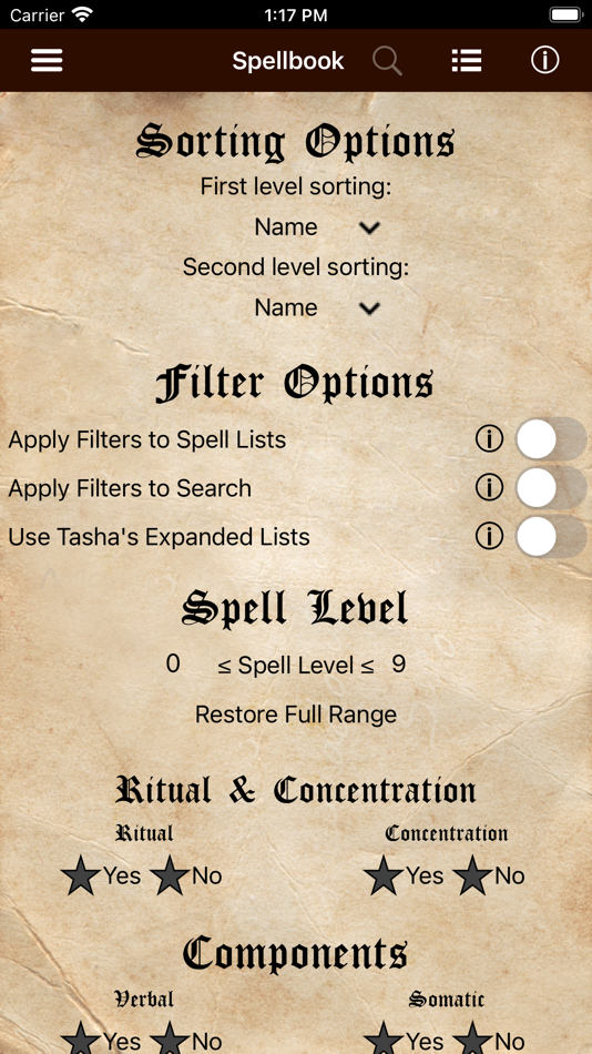 #2. D&D Spellbook 5e (iOS) 由: Jonathan Carifio