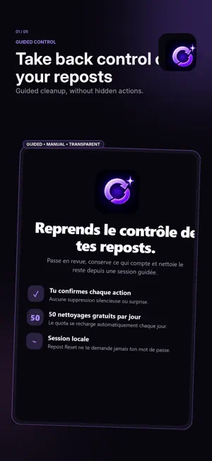 Repost Reset: Cleaner screenshot 1