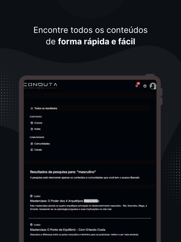 Conduta Masculina iPad screenshot