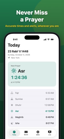 PrayerTimes & Quran & Qibla Screenshot 2 of 6
