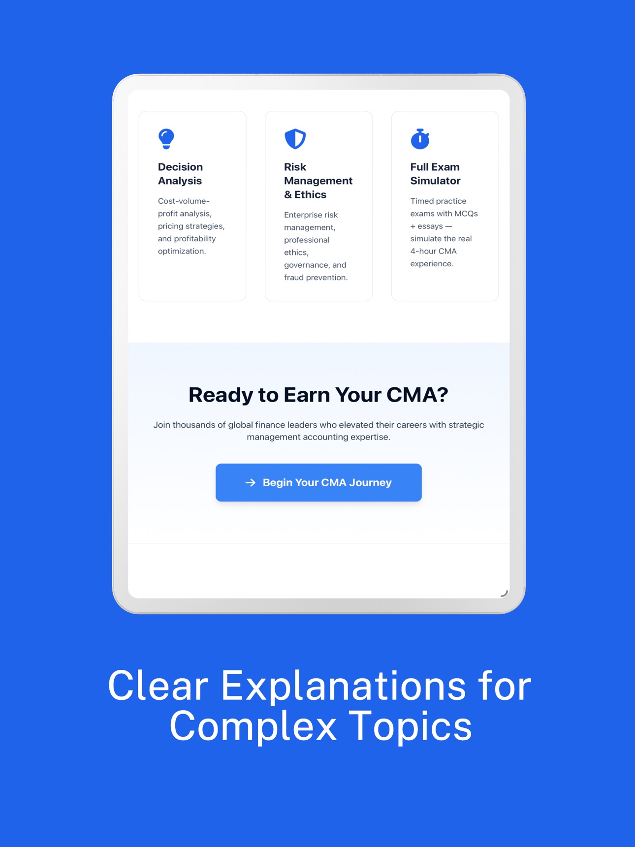 Screenshot 7 of CMA Part 1 & 2 Exam Mastery