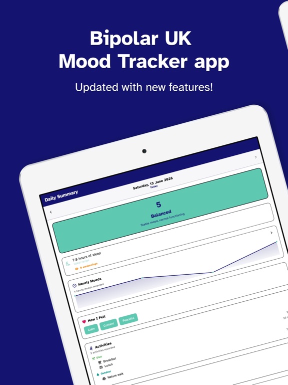 Screenshot #4 pour Bipolar UK Mood Tracker
