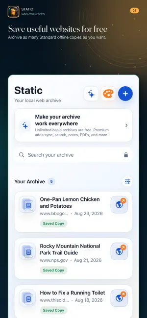 Static: Save Websites Offline screenshot 1