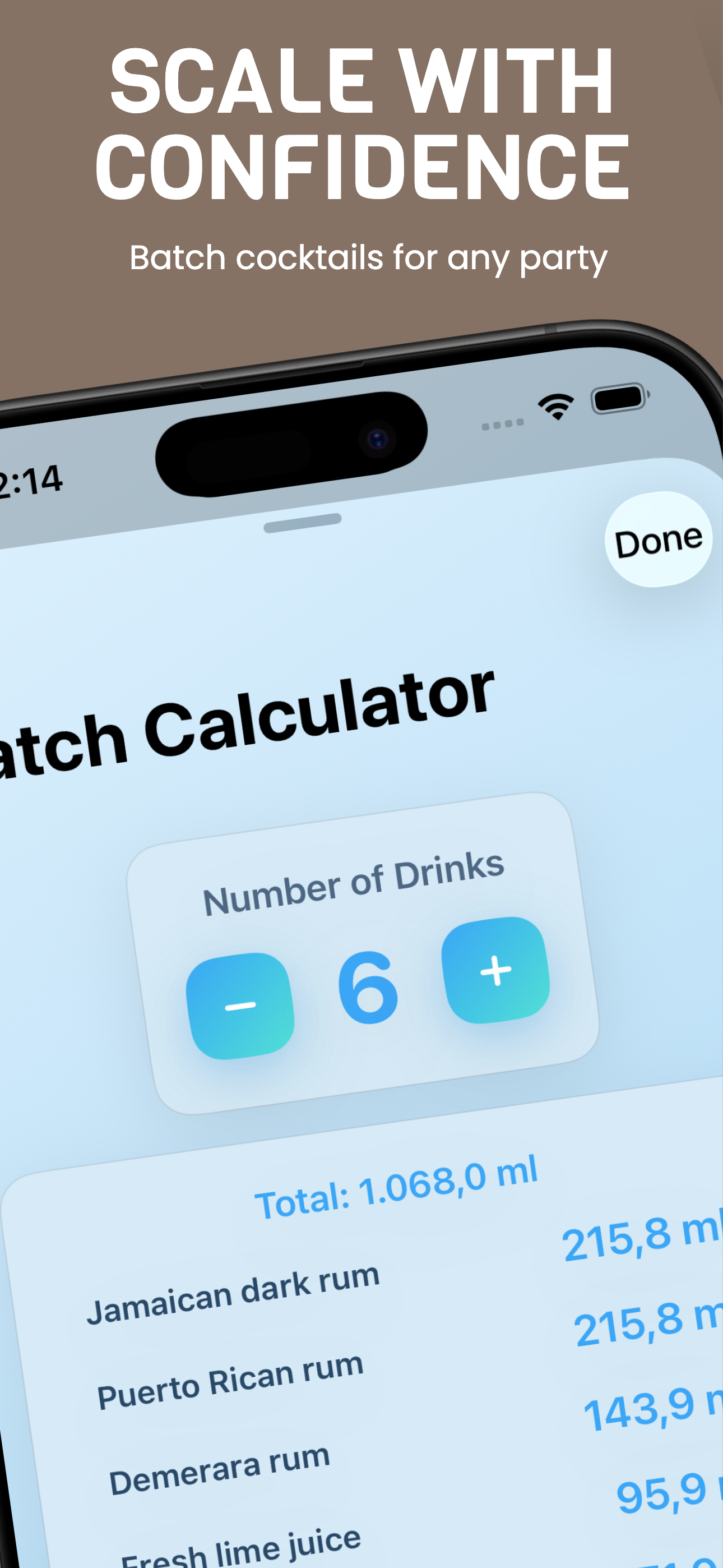 Cocktail Calculator Pro