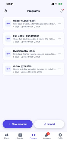 MyFitsy Coach: PT Software Screenshot 2 of 6